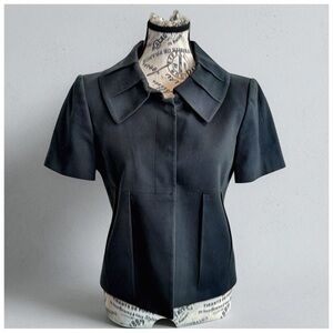 Tahari Tailored Black Short-Sleeve Jacket – Women’s Size 6